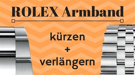 rolex armband verlängern|Rolex uhrband kürzen.